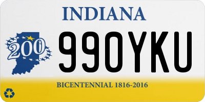 IN license plate 990YKU