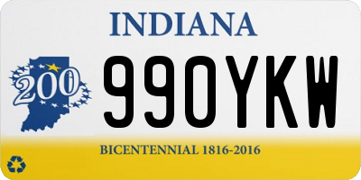 IN license plate 990YKW