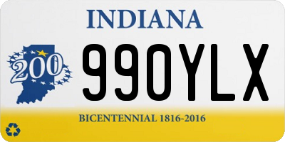 IN license plate 990YLX