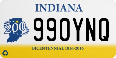 IN license plate 990YNQ