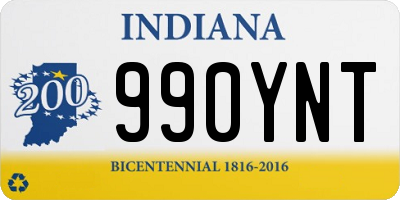 IN license plate 990YNT