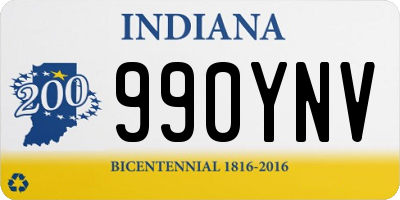 IN license plate 990YNV