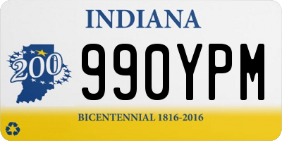 IN license plate 990YPM