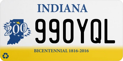 IN license plate 990YQL