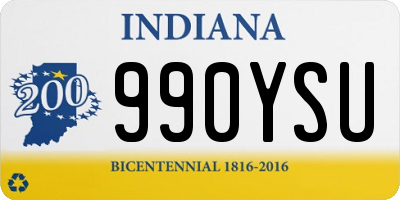 IN license plate 990YSU