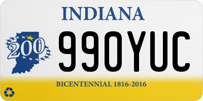 IN license plate 990YUC