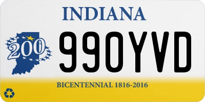 IN license plate 990YVD