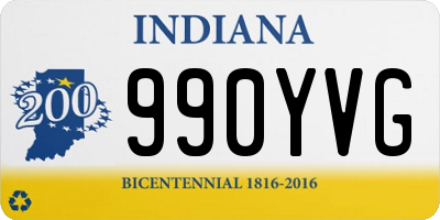 IN license plate 990YVG