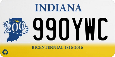 IN license plate 990YWC