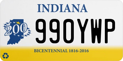 IN license plate 990YWP