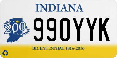 IN license plate 990YYK