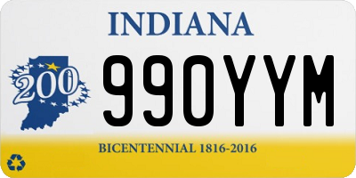 IN license plate 990YYM