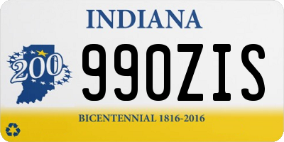 IN license plate 990ZIS