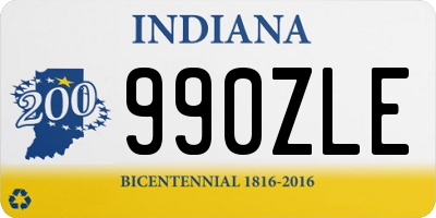 IN license plate 990ZLE