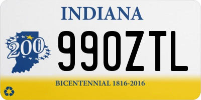 IN license plate 990ZTL