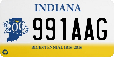 IN license plate 991AAG