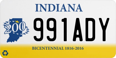 IN license plate 991ADY