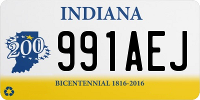 IN license plate 991AEJ