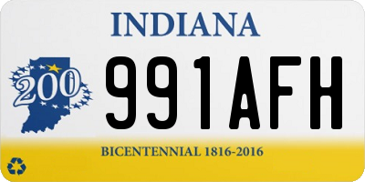 IN license plate 991AFH