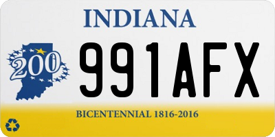 IN license plate 991AFX