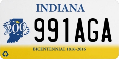 IN license plate 991AGA