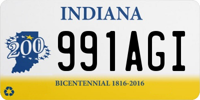 IN license plate 991AGI