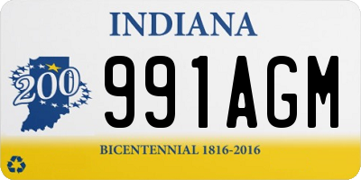 IN license plate 991AGM