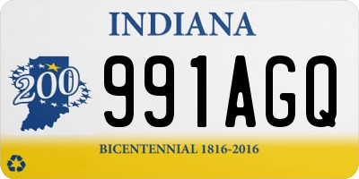 IN license plate 991AGQ