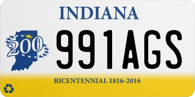 IN license plate 991AGS