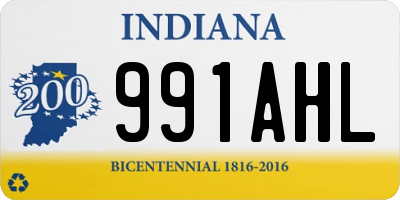 IN license plate 991AHL