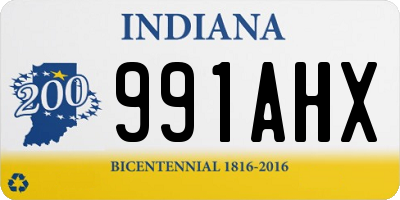 IN license plate 991AHX