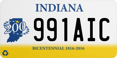 IN license plate 991AIC