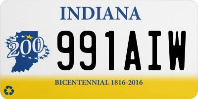IN license plate 991AIW