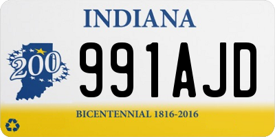 IN license plate 991AJD