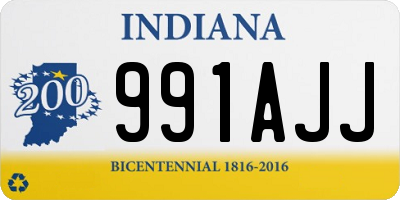 IN license plate 991AJJ