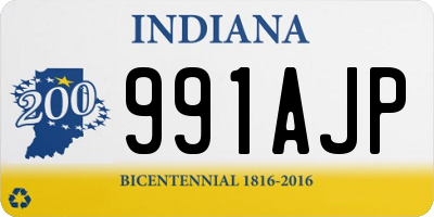 IN license plate 991AJP