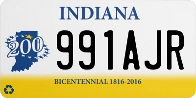 IN license plate 991AJR