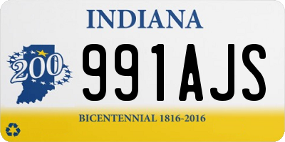 IN license plate 991AJS