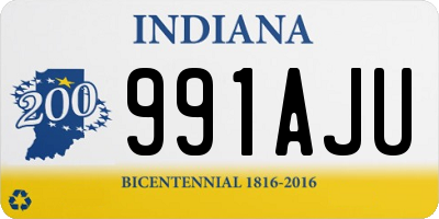 IN license plate 991AJU