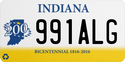 IN license plate 991ALG