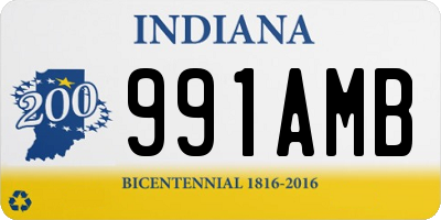 IN license plate 991AMB