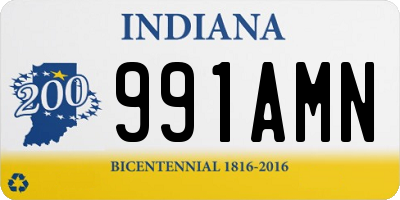 IN license plate 991AMN