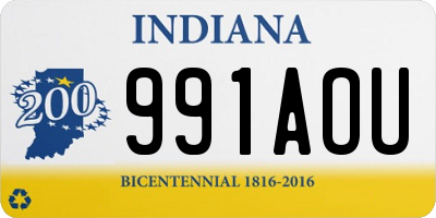 IN license plate 991AOU