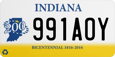 IN license plate 991AOY