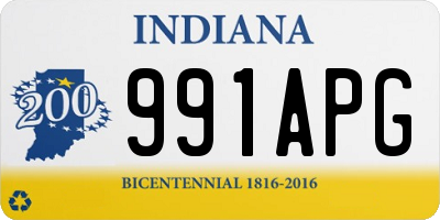 IN license plate 991APG