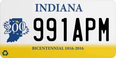 IN license plate 991APM