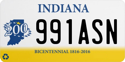 IN license plate 991ASN