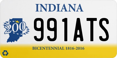 IN license plate 991ATS