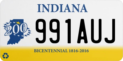 IN license plate 991AUJ