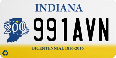 IN license plate 991AVN